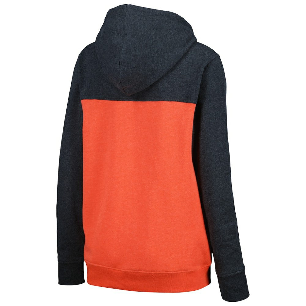 Black San Francisco Giants New Era Women's Color Block Full-Zip Hoodie Jacket