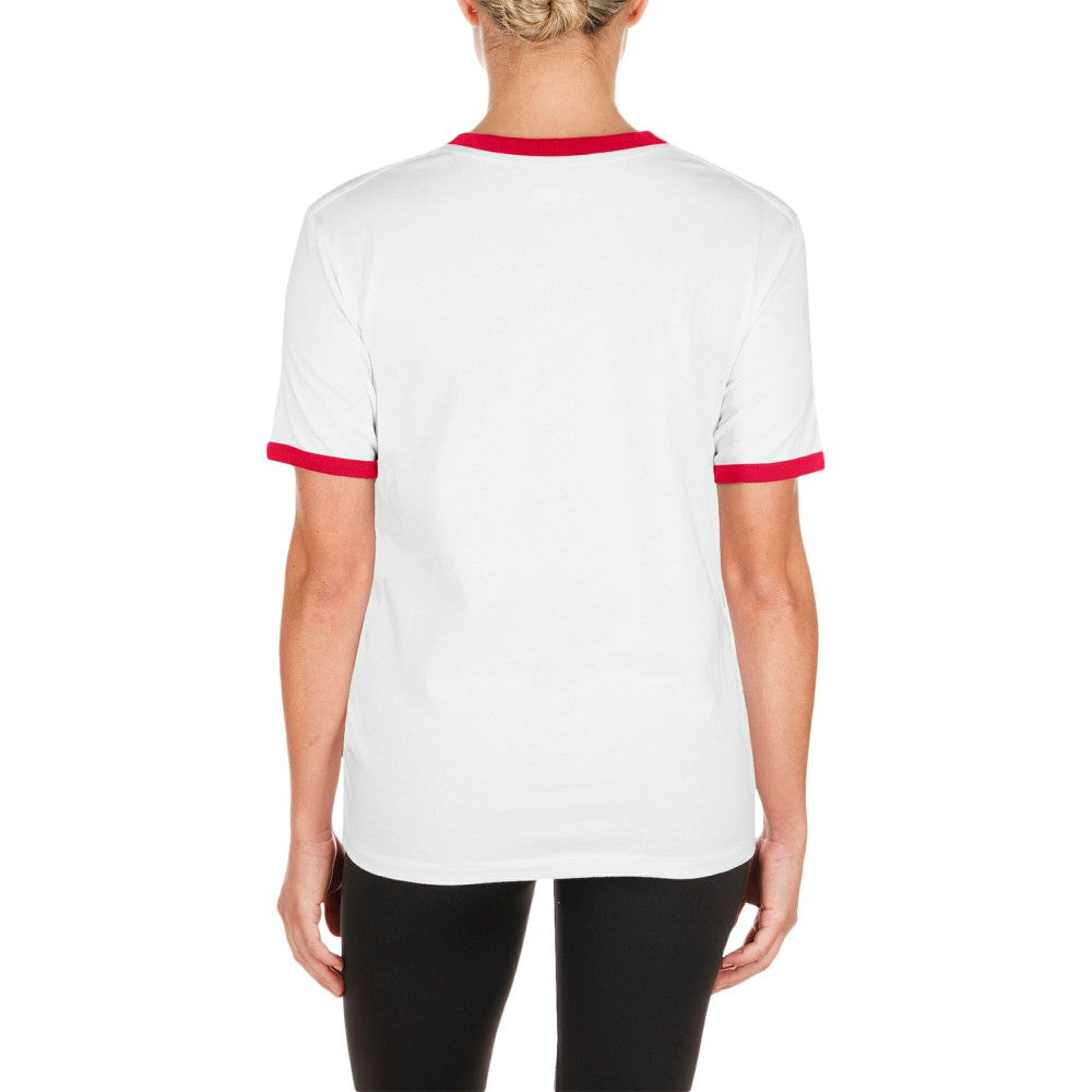 White St. Louis Cardinals New Era Women's Oversized Ringer T-Shirt