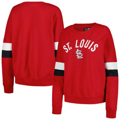 Red St. Louis Cardinals New Era Women's Game Day Crew Pullover Sweatshirt