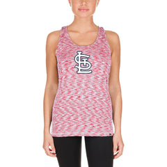 Red St. Louis Cardinals New Era Women's Space Dye Keyhole Back Tank Top