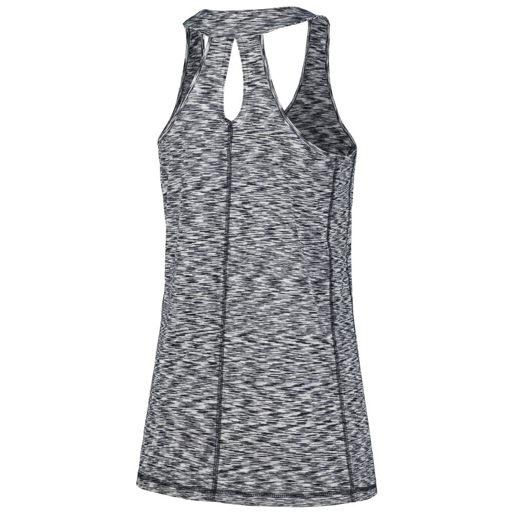 Navy Milwaukee Brewers New Era Women's Space Dye Keyhole Back Tank Top