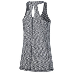 Navy Milwaukee Brewers New Era Women's Space Dye Keyhole Back Tank Top
