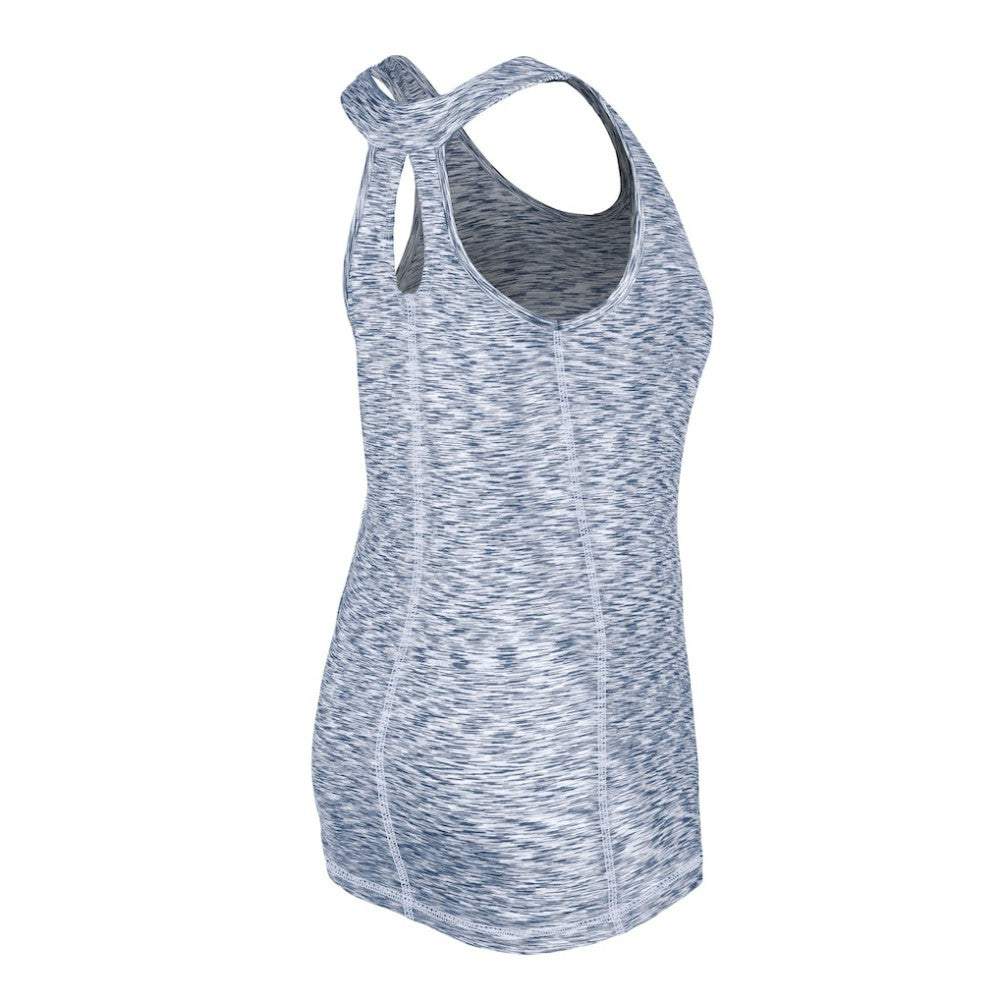 Navy Houston Astros New Era Women's Space Dye Keyhole Back Tank Top