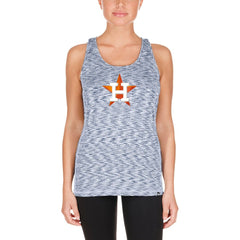 Navy Houston Astros New Era Women's Space Dye Keyhole Back Tank Top