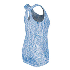 Royal Chicago Cubs New Era Women's Space Dye Keyhole Back Tank Top