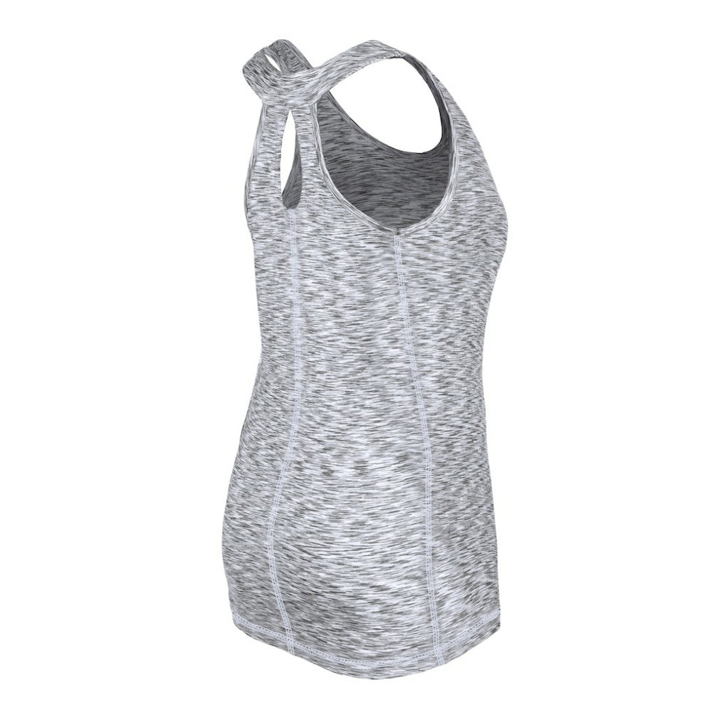 Black Chicago White Sox New Era Women's Space Dye Keyhole Back Tank Top