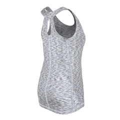 Black Chicago White Sox New Era Women's Space Dye Keyhole Back Tank Top