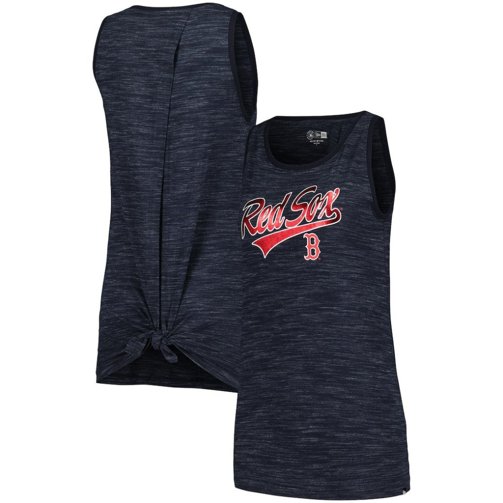 Navy Boston Red Sox New Era Women's Space-Dye Active Tank Top