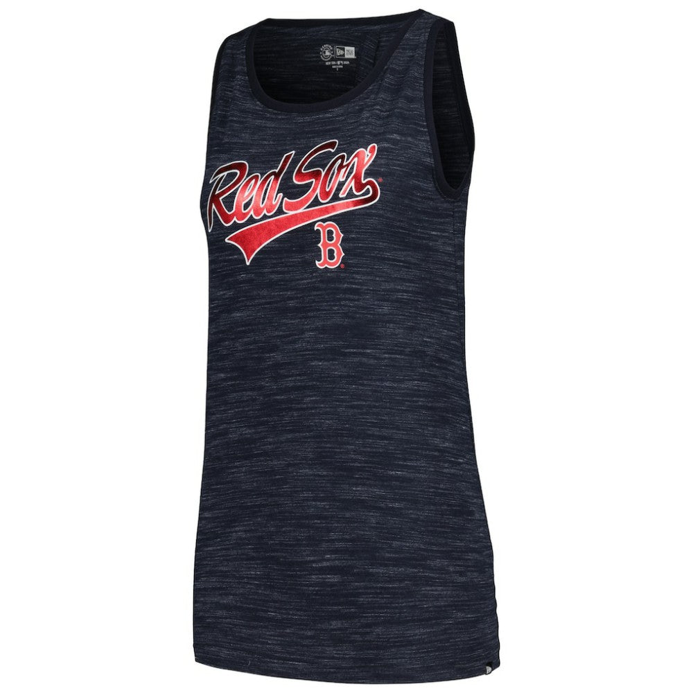 Navy Boston Red Sox New Era Women's Space-Dye Active Tank Top