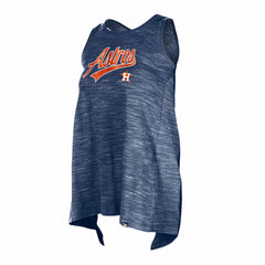 Navy Houston Astros New Era Women's Space-Dye Active Tank Top