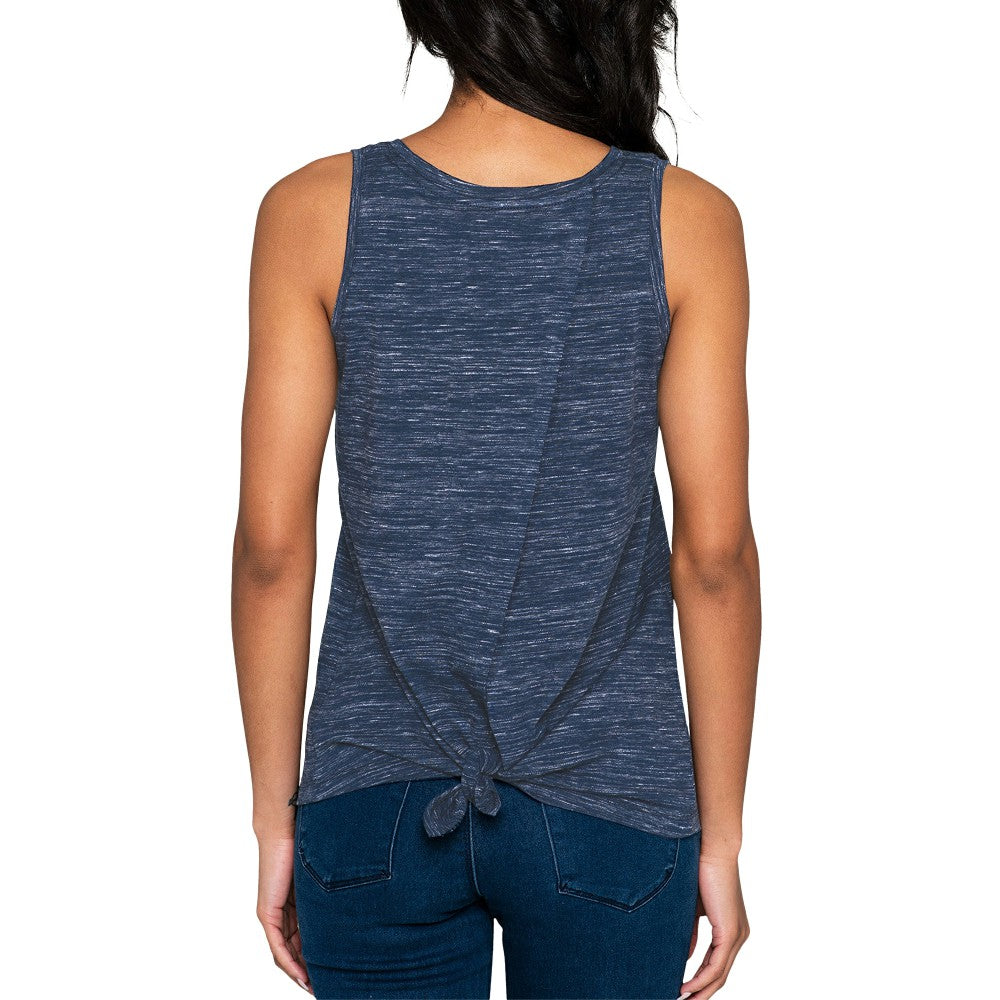 Navy Houston Astros New Era Women's Space-Dye Active Tank Top