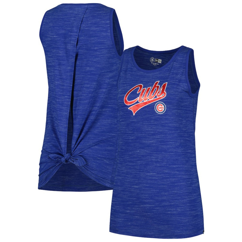 Royal Chicago Cubs New Era Women's Space-Dye Active Tank Top