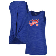 Royal Chicago Cubs New Era Women's Space-Dye Active Tank Top