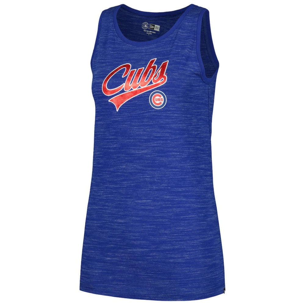 Royal Chicago Cubs New Era Women's Space-Dye Active Tank Top