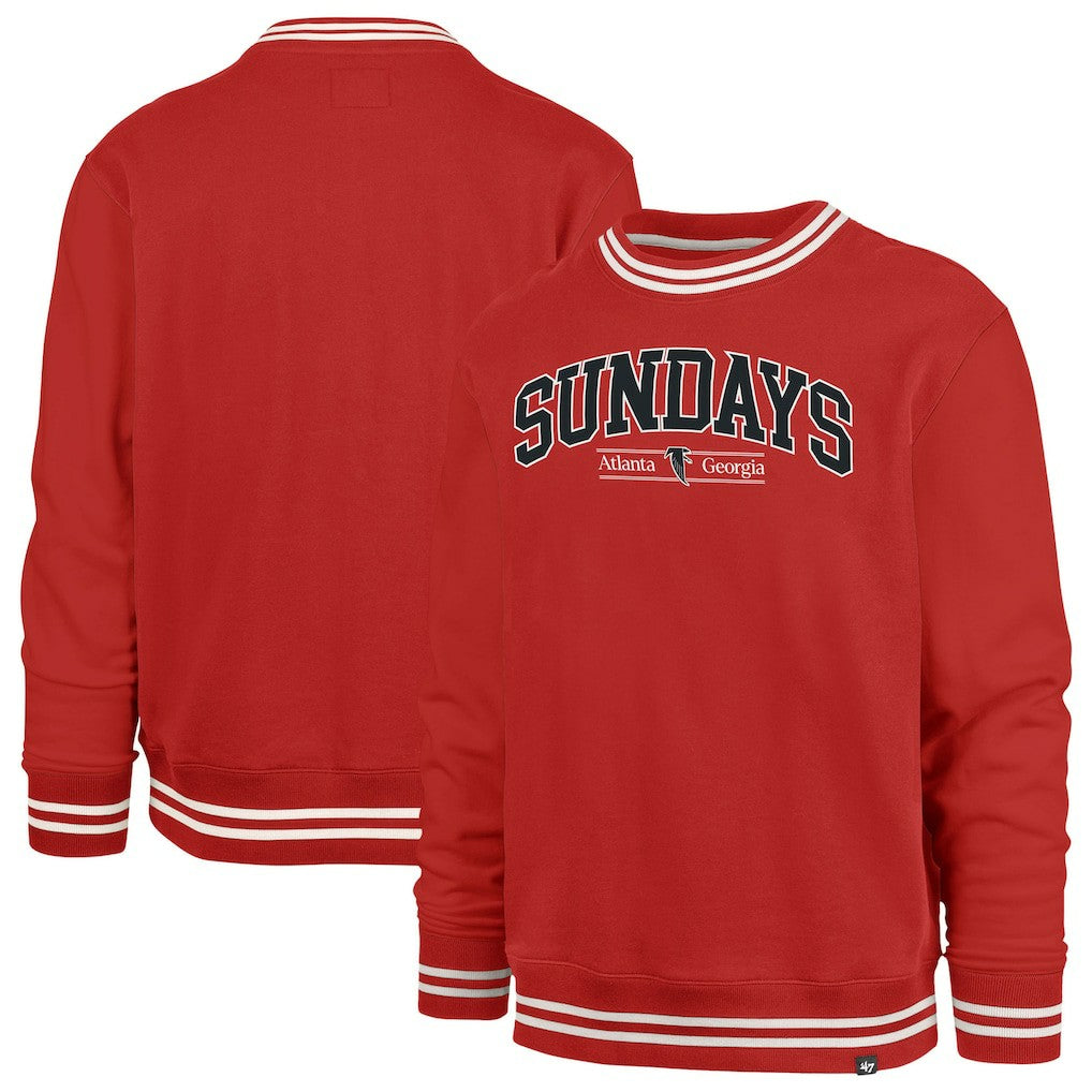 '47 Sundays Clubhouse View Sierra Fleece Pullover Sweatshirt - Atlanta Falcons Pullover