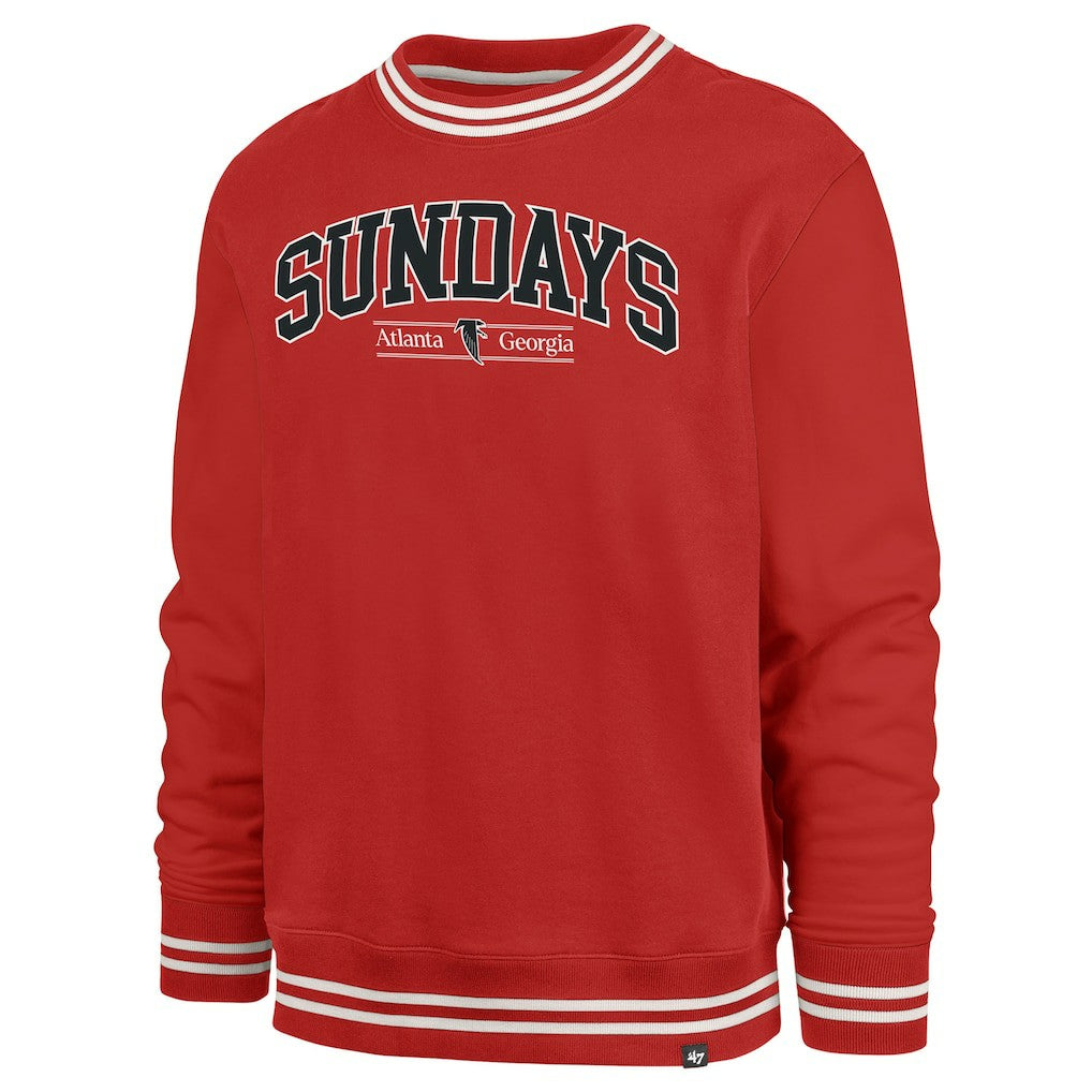 '47 Sundays Clubhouse View Sierra Fleece Pullover Sweatshirt - Atlanta Falcons Pullover
