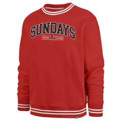 '47 Sundays Clubhouse View Sierra Fleece Pullover Sweatshirt - Atlanta Falcons Pullover