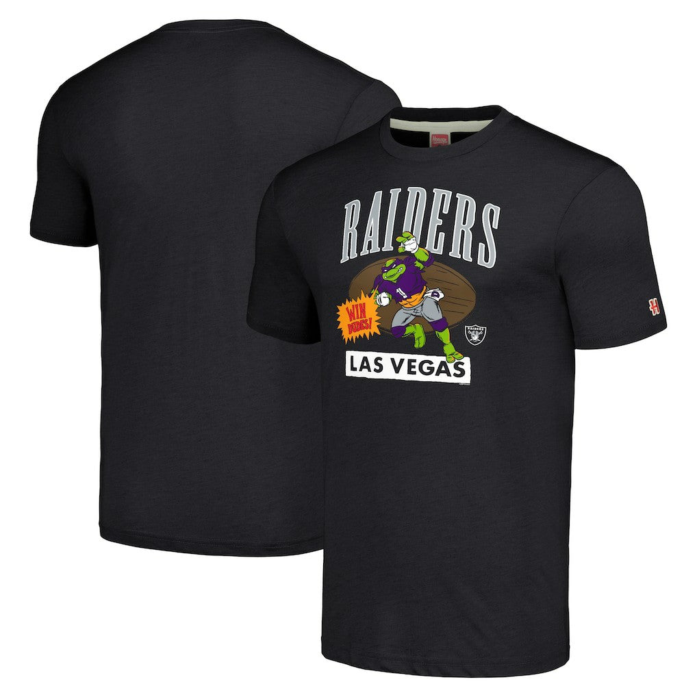TMNT Donatello x  Homage Tri-Blend T-Shirt - Las Vegas Raiders T-shirts