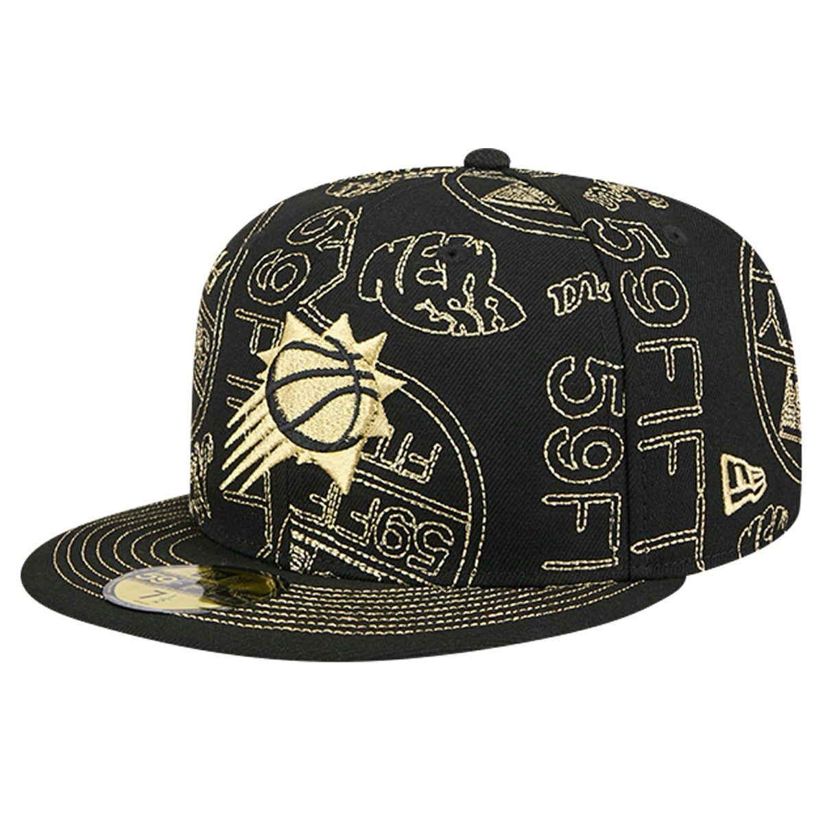 New Era Phoenix Suns 59FIFTY Day Allover Print Stencil Fitted Hat