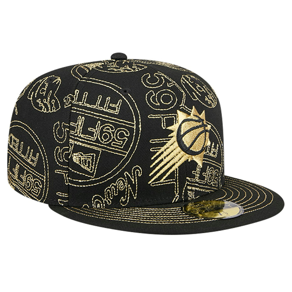 New Era Phoenix Suns 59FIFTY Day Allover Print Stencil Fitted Hat