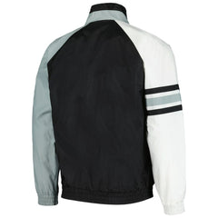 Black/White Chicago White Sox Starter Elite Raglan Half-Zip Jacket