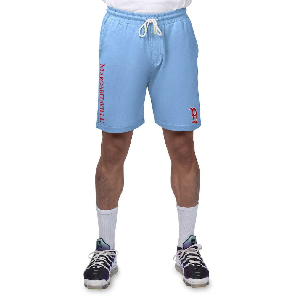 Light Blue Boston Red Sox Margaritaville Peached French Terry Shorts
