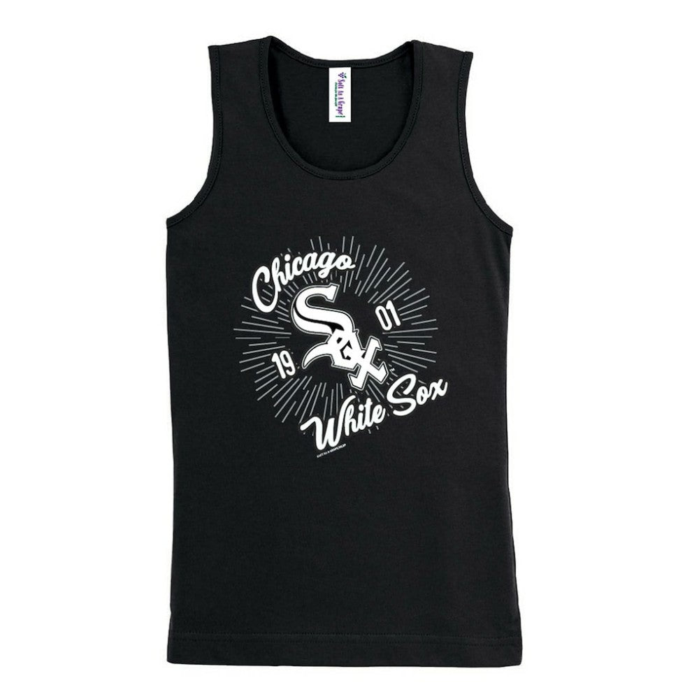 Black Chicago White Sox Soft as a Grape Girls Youth Tank Top