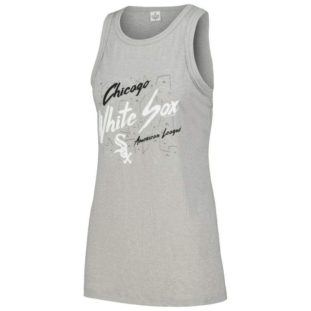 Gray Chicago White Sox Soft as a Grape Women's Gauze High Neck Tank Top