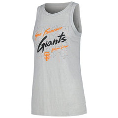 Gray San Francisco Giants Soft as a Grape Women's Gauze High Neck Tank Top