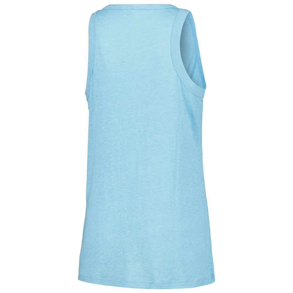 Light Blue Kansas City Royals Soft as a Grape Women's Gauze High Neck Tank Top