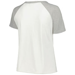 White Chicago White Sox Soft as a Grape Women's Plus Size Baseball Raglan T-Shirt