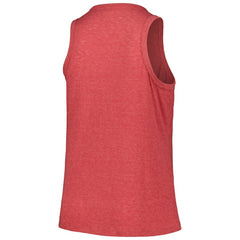 Red St. Louis Cardinals Soft as a Grape Women's Plus Size Curvy High Neck Tri-Blend Tank Top