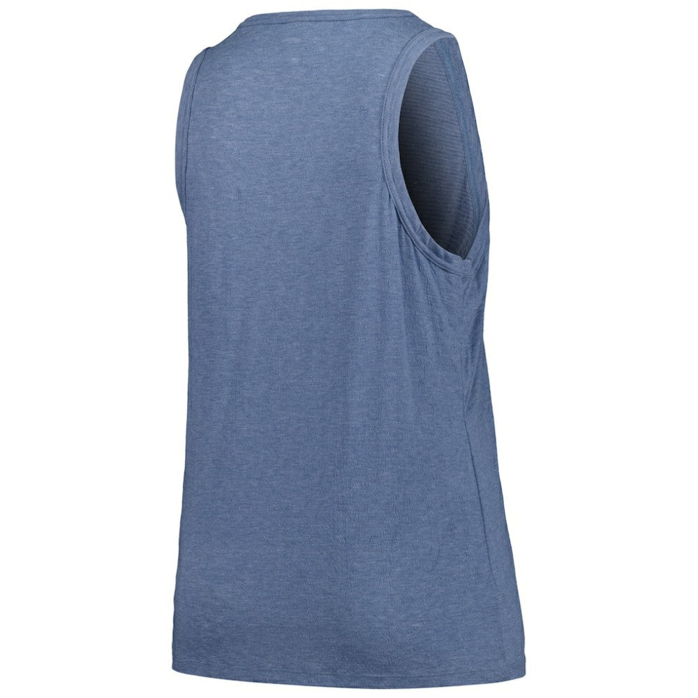 Navy Boston Red Sox Soft as a Grape Women's Plus Size Curvy High Neck Tri-Blend Tank Top