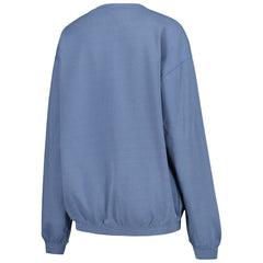 Navy Houston Astros Soft as a Grape Women's Pigment Dye Pullover Sweatshirt