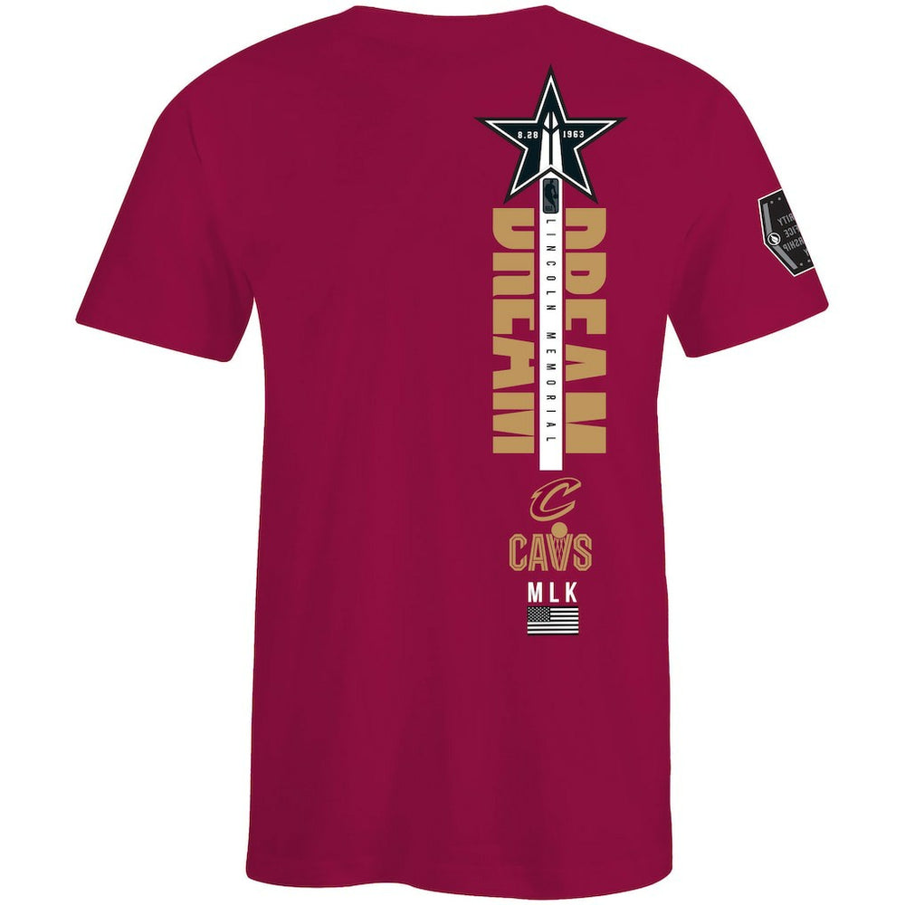 Cleveland Cavaliers FISLL x Black History Collection Unisex T-Shirt - Wine discount