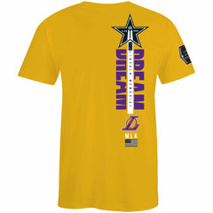 Los Angeles Lakers FISLL x Black History Collection Unisex T-Shirt - Gold discount