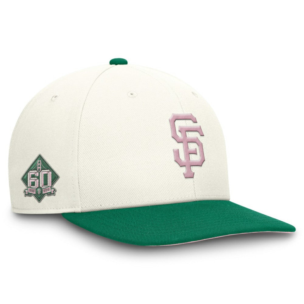 Cream/Green San Francisco Giants Nike Sail Pro Performance Snapback Hat
