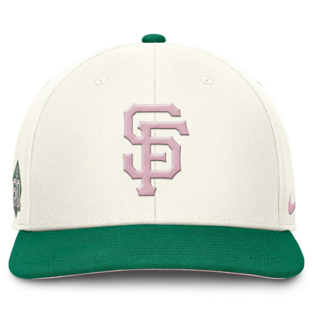 Cream/Green San Francisco Giants Nike Sail Pro Performance Snapback Hat