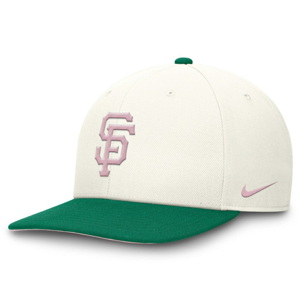 Cream/Green San Francisco Giants Nike Sail Pro Performance Snapback Hat