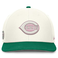 Cream/Green Cincinnati Reds Nike Sail Pro Performance Snapback Hat