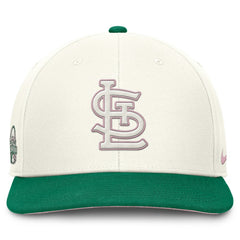Cream/Green St. Louis Cardinals Nike Sail Pro Performance Snapback Hat