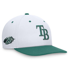 White/Green Tampa Bay Rays Nike Bicoastal Two-Tone Pro Performance Snapback Hat