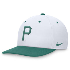 White/Green Pittsburgh Pirates Nike Bicoastal Two-Tone Pro Performance Snapback Hat