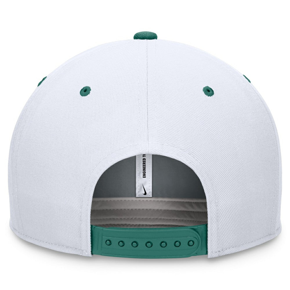 White/Green Pittsburgh Pirates Nike Bicoastal Two-Tone Pro Performance Snapback Hat