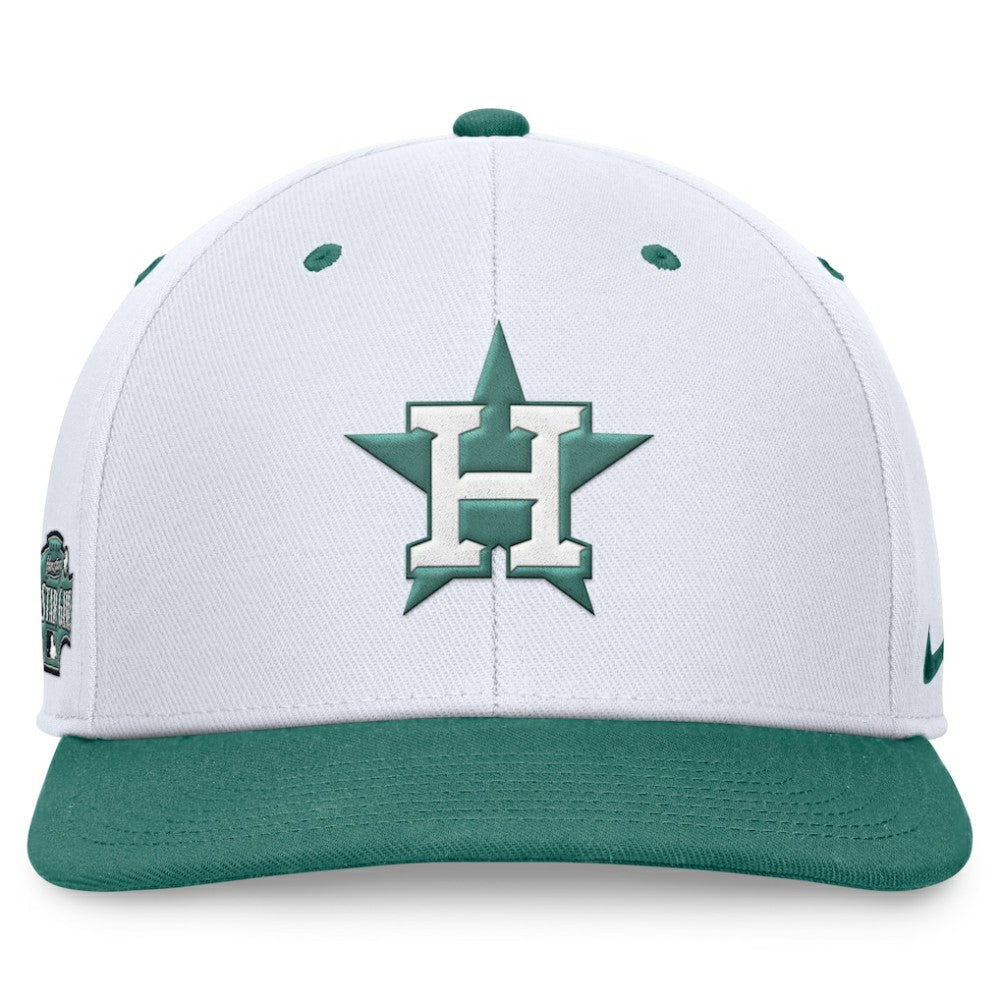 White/Green Houston Astros Nike Bicoastal Two-Tone Pro Performance Snapback Hat