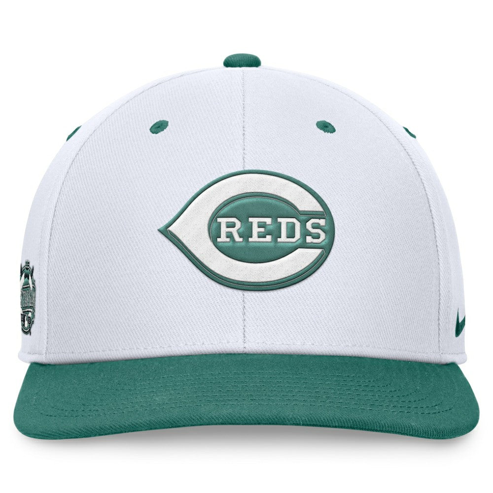 White/Green Cincinnati Reds Nike Bicoastal Two-Tone Pro Performance Snapback Hat