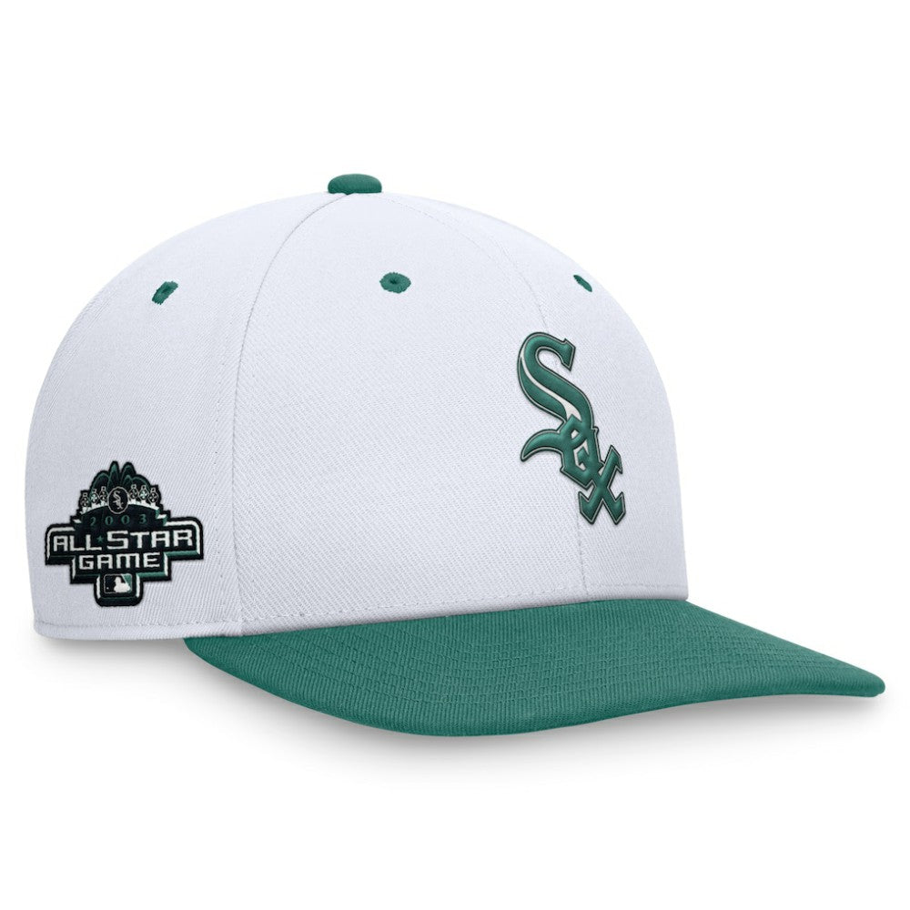 White/Green Chicago White Sox Nike Bicoastal Two-Tone Pro Performance Snapback Hat