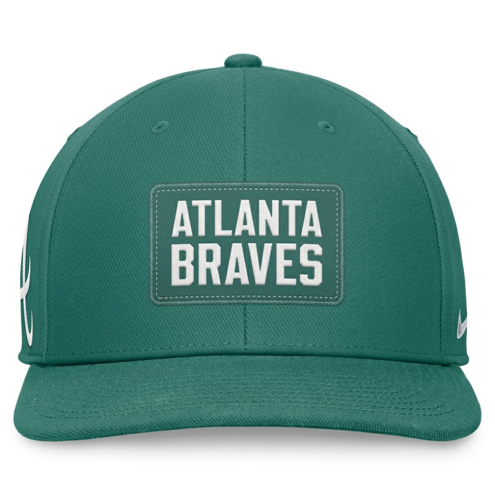 Green Atlanta Braves Nike Bicoastal Pro Performance Snapback Hat