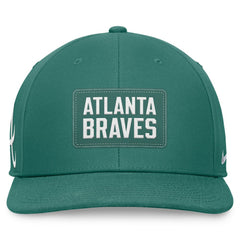 Green Atlanta Braves Nike Bicoastal Pro Performance Snapback Hat
