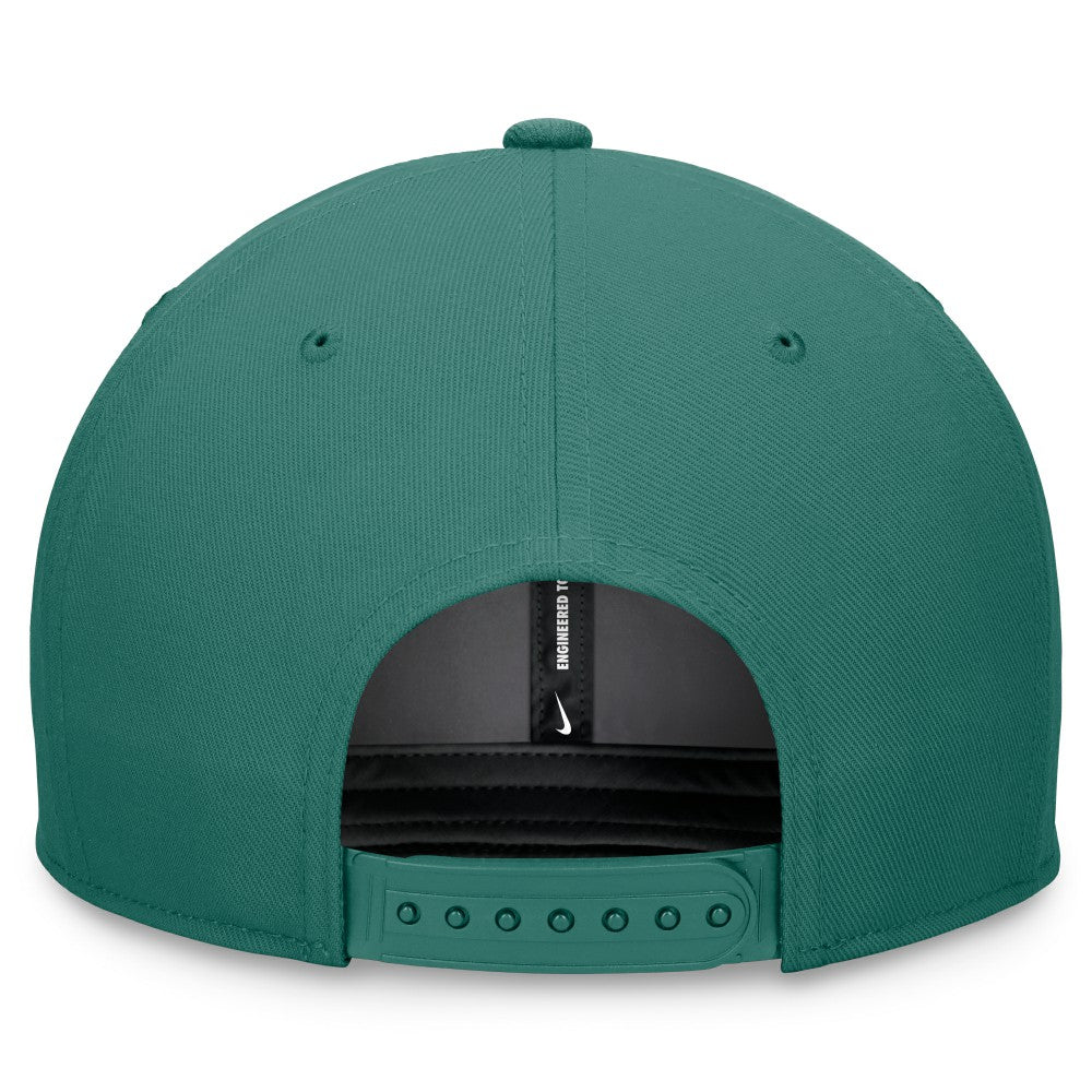 Green Miami Marlins Nike Bicoastal Pro Performance Snapback Hat
